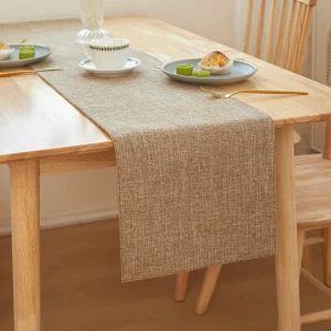 chemin de table Baptême brun
